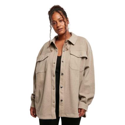 Urban Classics Camisa Manga Comprida Classic L Light Taupe