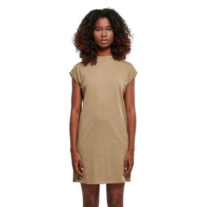 Urban Classics Vestido Curto Manga Curta Extended XL Khaki