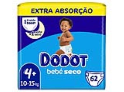 PAÑALES EXTRA ABSORCIÓN TALLA 4+ DE 10 A 15 KG 62 UNIDADES