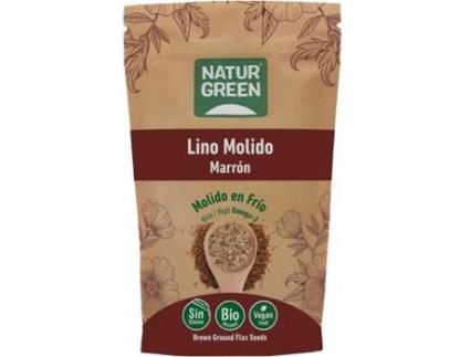 SEMILLAS DE LINO MARRÓN MOLIDO ECOLÓGICAS 225 GR