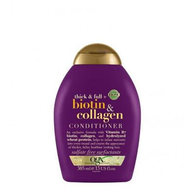 BIOTIN AND COLLAGEN ACONDICIONADOR BIOTINA Y COLÁGENO 385 ML