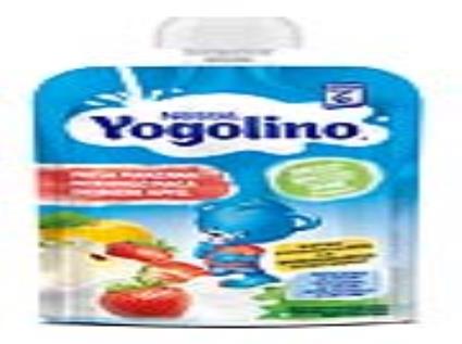 YOGOLINO SABOR MANZANA Y FRESA POUCHE 100 GR