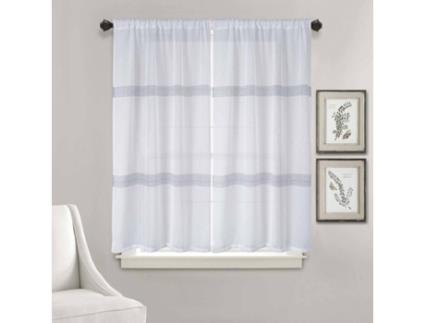 Cortina BEST INTERIOR Dalia (Branco - Poliéster - 90x160 cm)