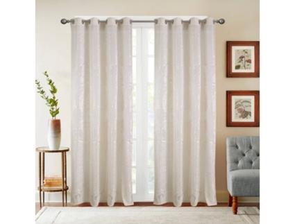 Cortina BEST INTERIOR Indie (Branco - Poliéster - 140x260 cm)