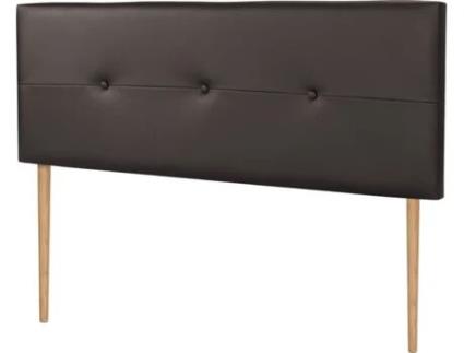 Cabeceira de Cama DHOME Estofada (Castanho - Polipele - 160 x 5 x 105 cm)