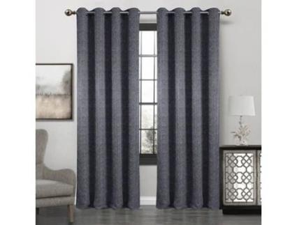 Cortina BEST INTERIOR Hazel (Preto - Poliéster - 140x260 cm)