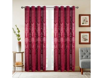 Cortina BEST INTERIOR Indie (Rosa - Poliéster - 140x260 cm)