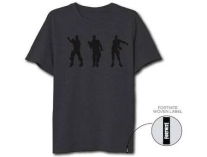 T-Shirt FORTNITE Logo Cinzento Escuro XL