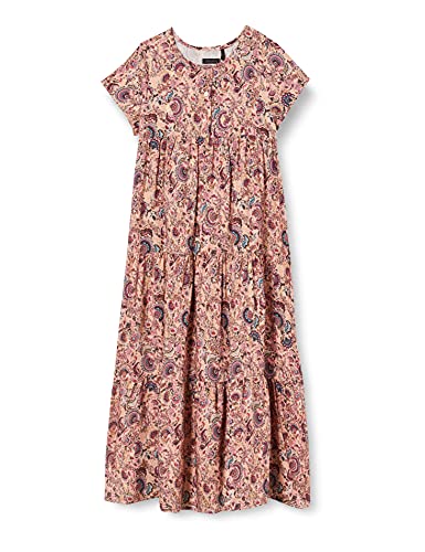 Vestido comprido às flores, 5-14 anos