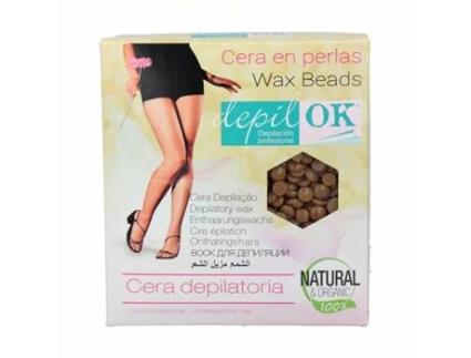 Pérolas de Cera Depilatória Depil Ok Gold Chocolate 1 Kg