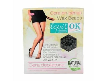 Pérolas de Cera Depilatória Depil Ok Preto 1 Kg