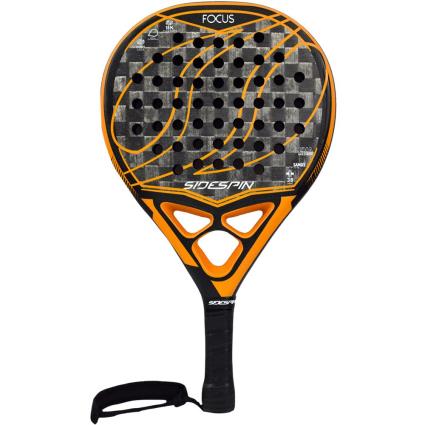 Sidespin Raquete Padel Ss Focus 18k Fc One Size Black / Grey / Orange