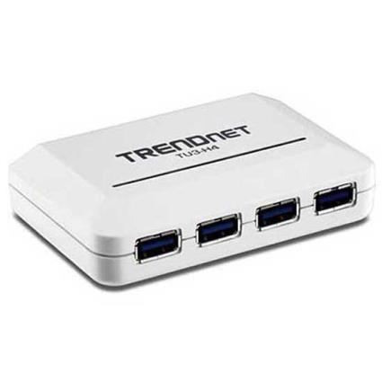 Trendnet 4 Port Usb Hub With Power Adapter 15w One Size White