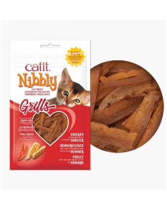 Snack Catit Nibbly Grills Grills Grelhados Frango e Lagosta