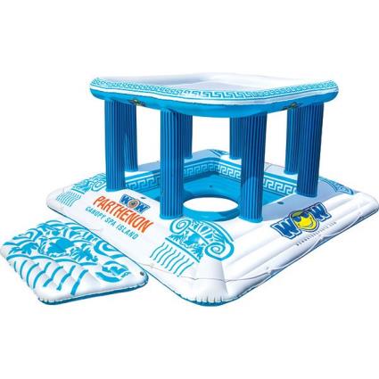 Wow Inflável Parthenon Canopy Spa Island One Size Blue / White