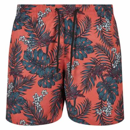 Urban Classics Calções De Banho Pattern M Dark Tropical