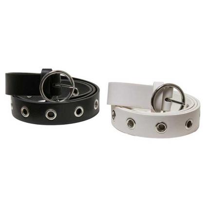 Urban Classics Cinto Synthetic Eyelet Unidades S-M Black / White