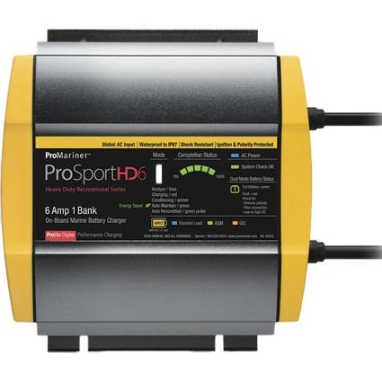 Promariner Carregador Bateria Prosporthd Series 100-240v 6 A Black / Green