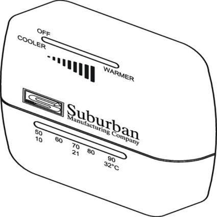 Suburban Mfg Termostato Wall Heat Only One Size