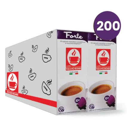 Cápsulas de Café Forte Bonini Nespresso 200 cápsulas (20 x 10 cápsulas)