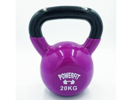 Kettlebell  POWERFIT Vinyl Dipping  Castanho (20 Kg)