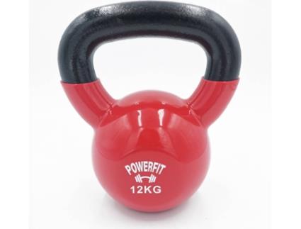 Kettlebell  POWERFIT Vinyl Dipping  Vermelho (12 Kg)