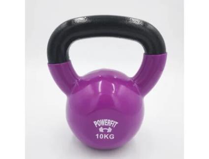 Kettlebell  POWERFIT Vinyl Dipping  Roxo (10 Kg)