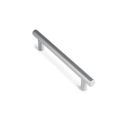 BLÍSTER COM 4 PUXADORES PARA MÓVEIS TIPO ASA. FABRICADO EM INOX E ACABAMENTO ALUMÍNIO. MOD.891H ENTRE PONTOS 128mm