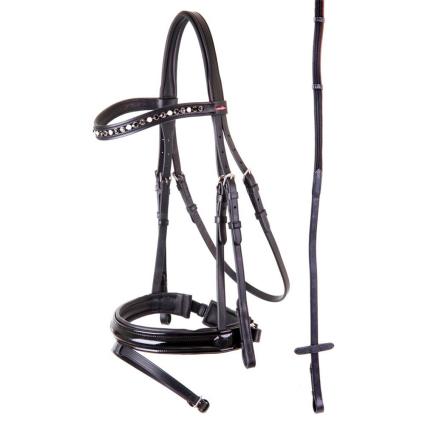 Premiere Grenoble E Linen Rédeas Bridle Pony Black