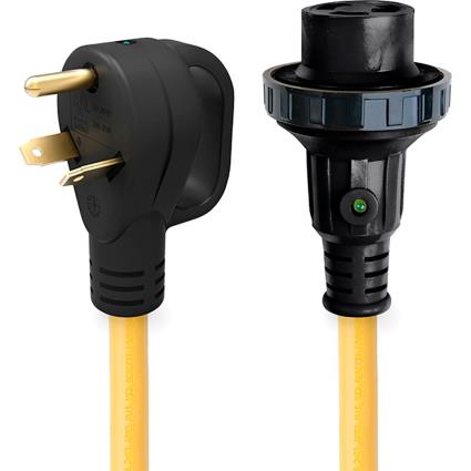 Parkpower By Marinco Cabo De Alimentação 30a 9.14 m Yellow / Black