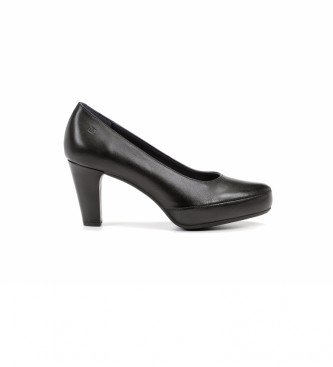 Dorking para mulher. Sapatos de couro Blesa D5794 Sugar black -Altura