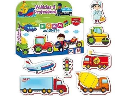 Jogo Magnético LITTLE WORLD Foam Fridge Magnets for Toddlers Age 1 (Idade Mínima: 5)