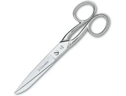 Tesoura 3 CLAVELES Costura (15 cm - Aço-Carbono - Cinzento)