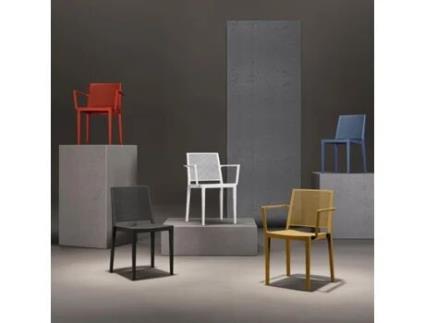 Conjunto 4 Cadeiras Grid com Braços Azul Atalaia Tensai Furniture