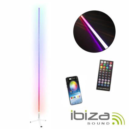 Tubo Led Rgb 1.8M Bluetooth com Suporte Branco - Ibiza