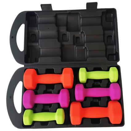 Keboo Conjunto De Halteres Serie 500 10kg 10 Kg Black / Red