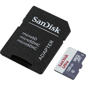 Cartão de Memória MicroSDXC  Ultra 128 GB + SD Adapter Cartão de Memória Class 10