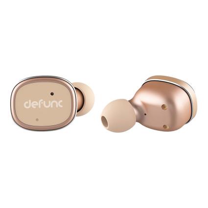Auriculares Bluetooth True Wireless  DFD0262 (In Ear - Microfone - Dourado)