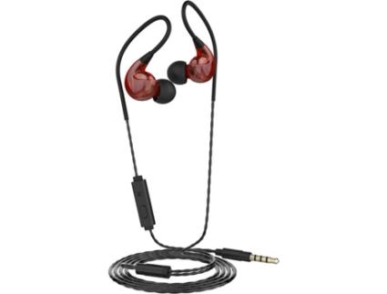 Auriculares Com fio MUVIT M1S V2 (In Ear - Microfone - Vermelho)