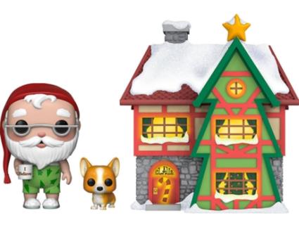 Figura ! Christmas Village: Pepperminte Lane - Santas House with Santa