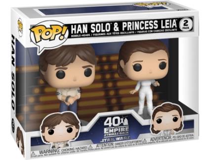 Figura Funko POP! Vinyl: Star Wars - 2Pk Han & Leia