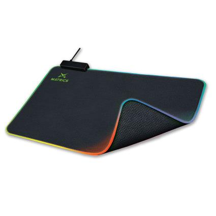 Tapete de Rato Gaming  MP45R L (Antiderrapante - RGB - Preto)