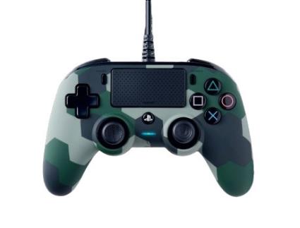 Comando com Fio NACON Wired (PS4 - Verde Camuflagem)