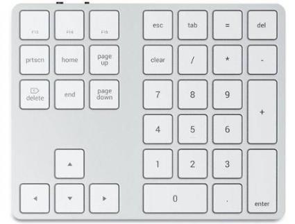 Teclado Numérico  Slim (Bluetooth - Branco)