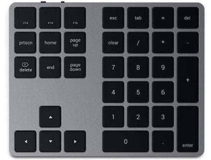 Teclado Numérico  Slim (Bluetooth - Cinzento)