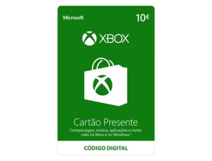 Cartão Presente Xbox Live 10 Euros (Formato Digital)