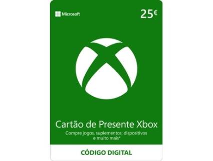 Cartão Presente Xbox Live 25 Euros (Formato Digital)