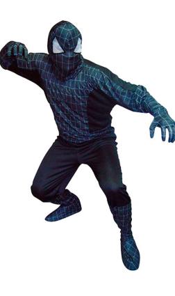 Fato de Spider Preto Eco para homem