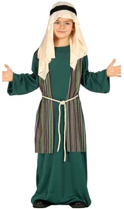 Fato de Pastor Judeu Verde para criança