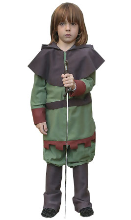 Fato de Robin Hood Sherwood para menino